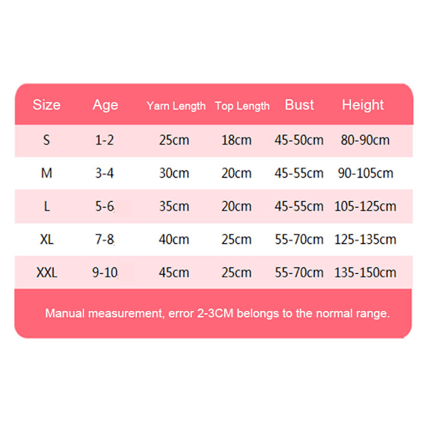 Flickor Sjöjungfru Kostym Sjöjungfru Ljus Upp Tutu Klänning Pink XL