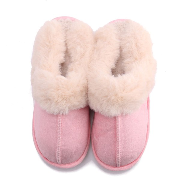 Dame Fuzzy Memory Foam Topplapper - Fluffy Vinterhus Sko Pink 39