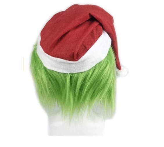Julegrøn Tyvmonster Maske og Handsker