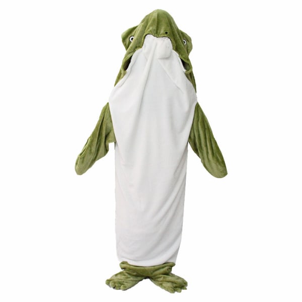 Shark Blanket Vuxen, bärbar Shark Blanket Supermjuk, mysig flanellhuvtröja 155cm