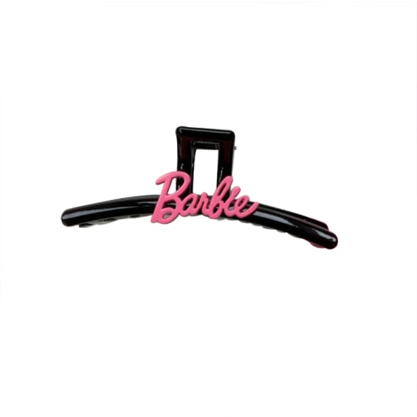 Hårklämmor för kvinnor, stora, med alfabet, hårtillbehör Black Clip Rose Letters