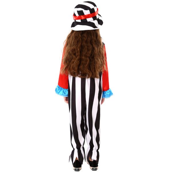 Barnklädsel Clownskostym med Clownsnäsa och Clownshatt XL