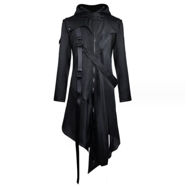 Herre Goth Vintage Jakke Halloween Frakk XL