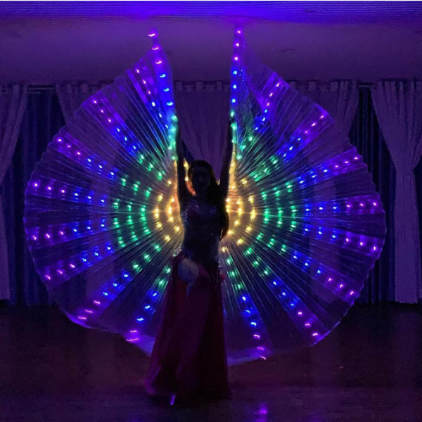 Kids Dance Wings LED Butterfly Wings Girls Kostymer