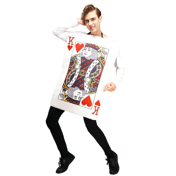 Hjerter Dame Kort Kostyme Style3