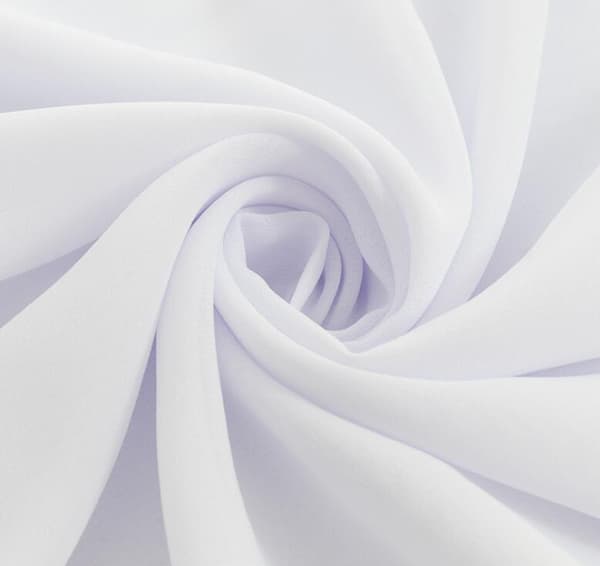 120*28 Tum Solid Färgad Chiffon Bordlöpare White