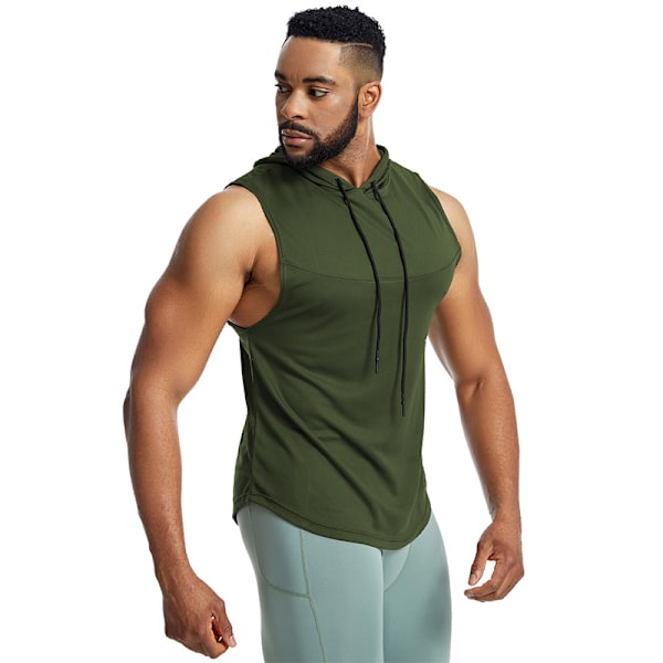 Miesten Treenihupparit Hihattomat Salivuorat Green 2XL