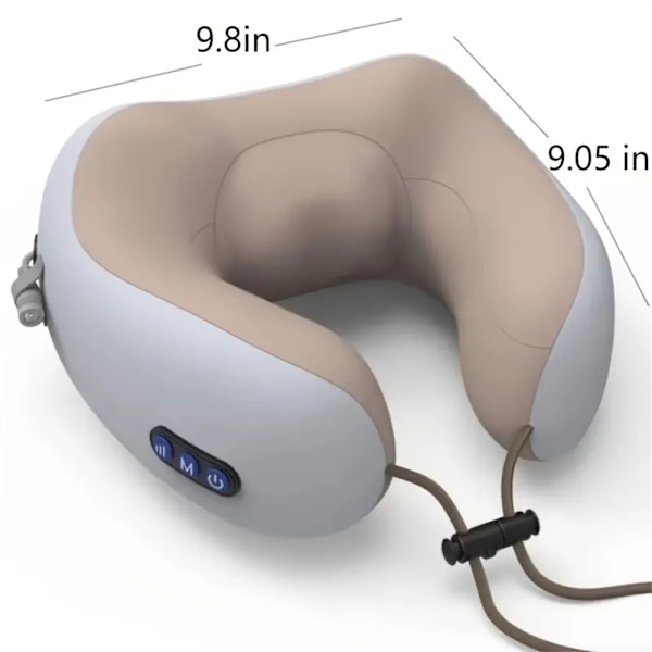 Elektrisk Nackmassager, U-formad Massagekudde för Hals och Nacke