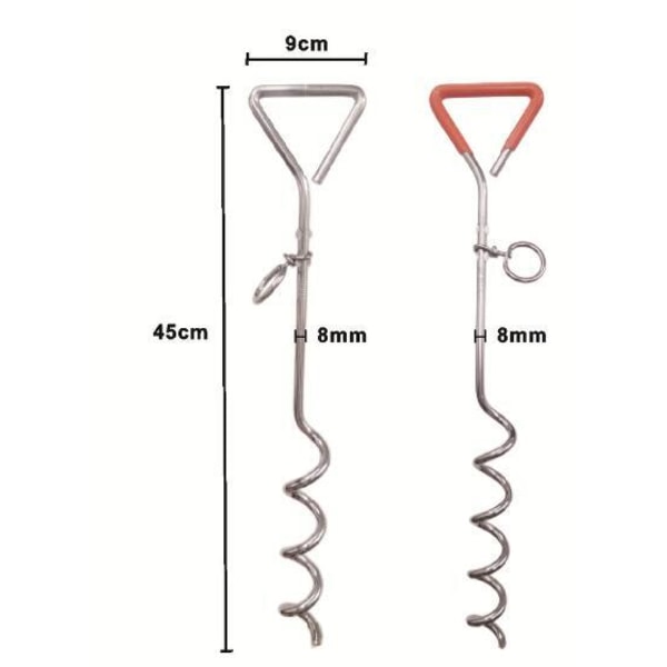 Trädgård Gräsmatta Pet Retainer Stick utomhus Red
