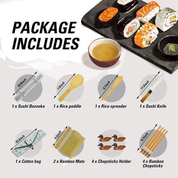 Sushitillverkningssats 15 st 15pcs
