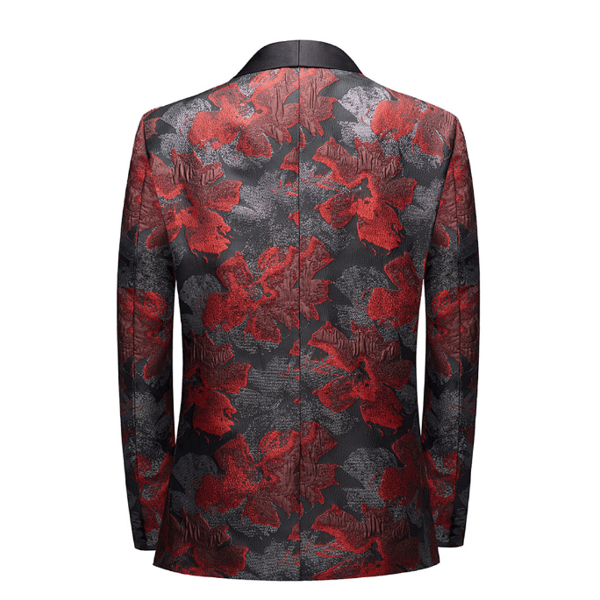 Jacquard Coat Slim Fit Blazer för män L