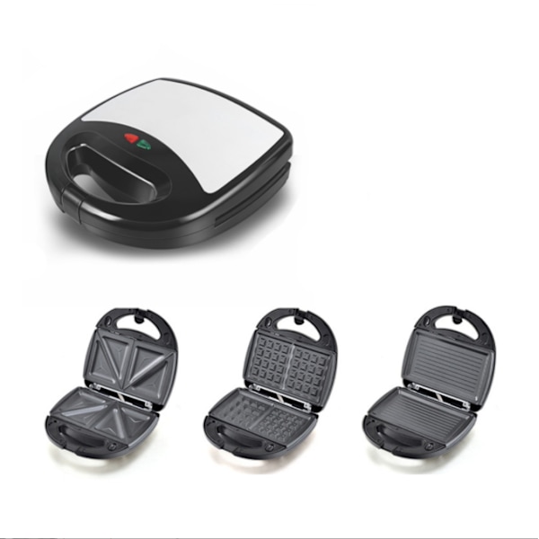 Tre i en multifunktionell frukostmaskin för hemmet black