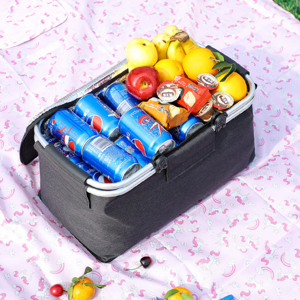 Hopfällbar picknickkorg Isolerad picknickkorg Red