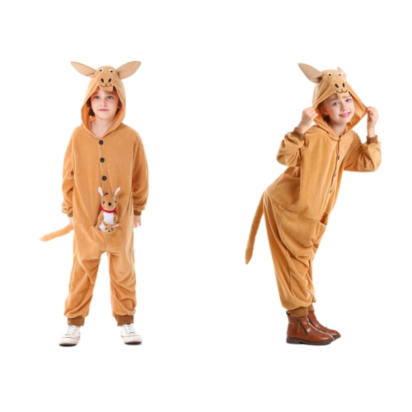 Halloween Childs Jumpin' Joey Kangaroo Fancy Dress Kostym M 