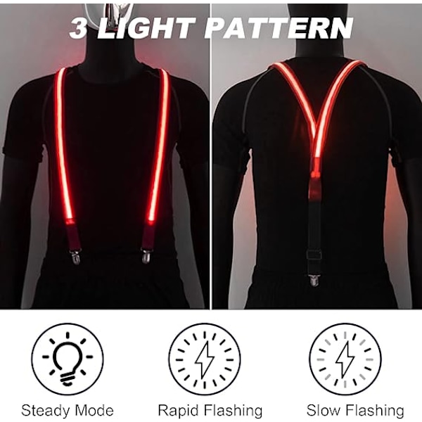 Lysende Seler LED Festartikler Red