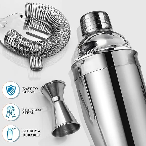 12oz Cocktail Shaker Bar Set, 10 delar