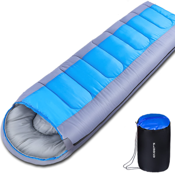 Sovsäckar för vuxna Backpacking Lätt vattentät- Sovsäck för kallt väder 1600g Blue