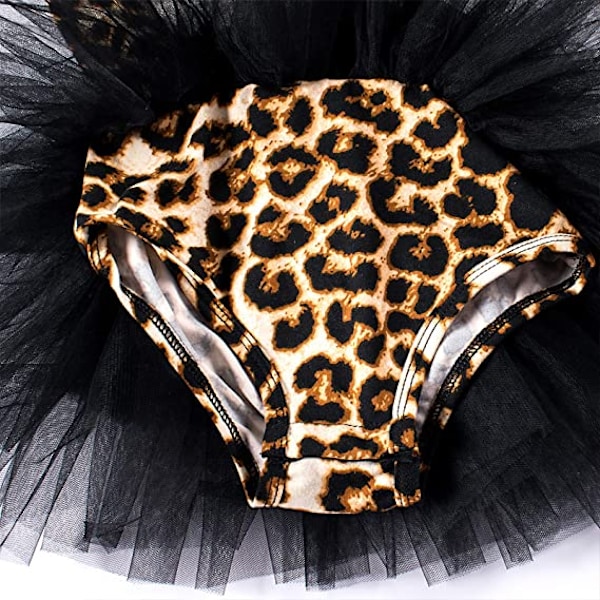 Toddler flickor Leopard Print Ballerina Outfit 3-4T
