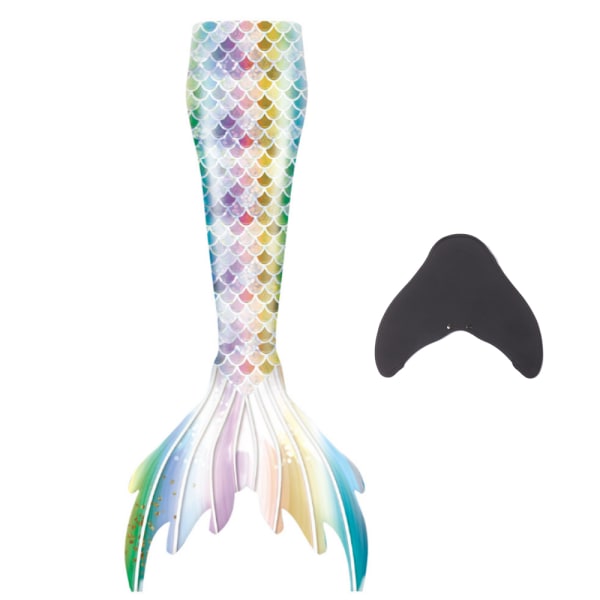 Mermaid Tails för simning för barn och vuxna med Monofin yellow 120