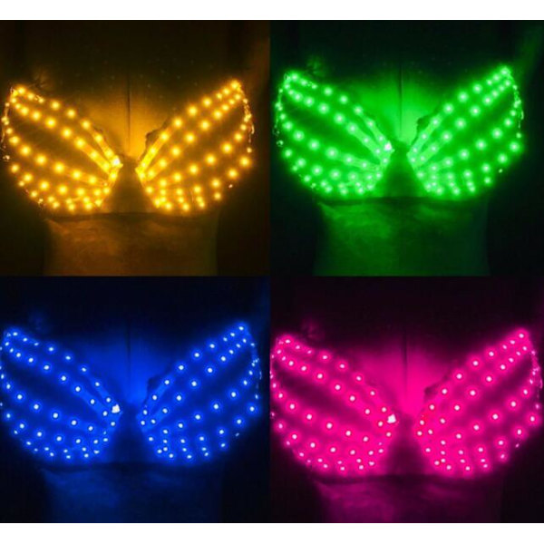 LED-upplyst BH för kvinnor - Halloween-rekvisita Green