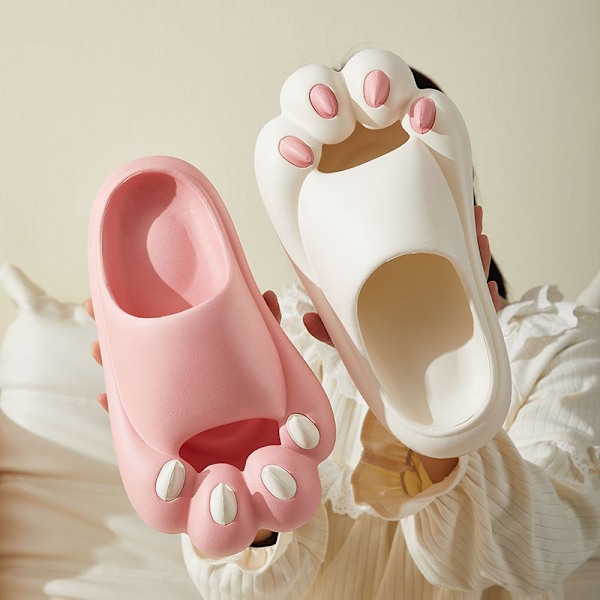 Kattenslabbsko - Søte, morsomme, komfortable og myke hjemmesko Pink Shoes Size 40-41