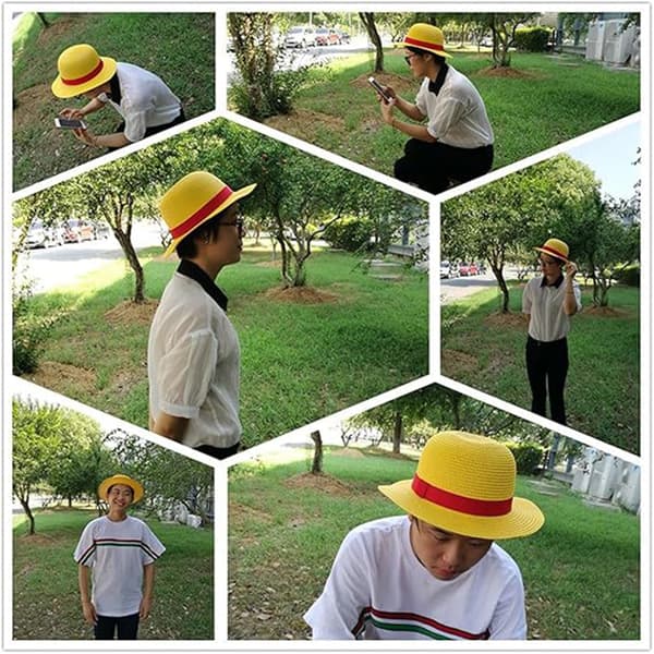 Luffy Olkihattu Esitysanimaatio Cosplay Asusteet Hattu Yellow 29cm