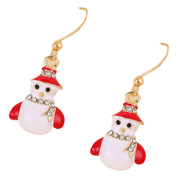 Julörhängen för kvinnor Holiday Dangle Örhängen Snowman