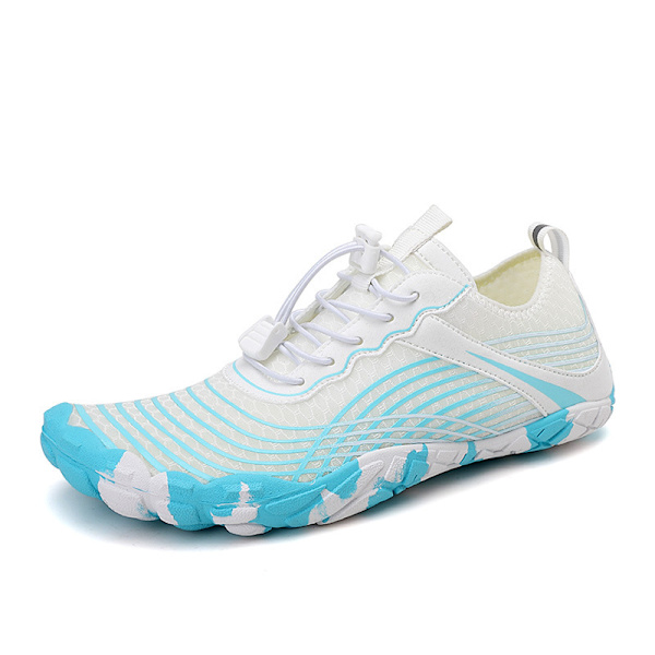 Vannstøvler for menn og kvinner, Aqua-sko, Hurtig tørkende, Barefoot-støvler for stranden white blue 45