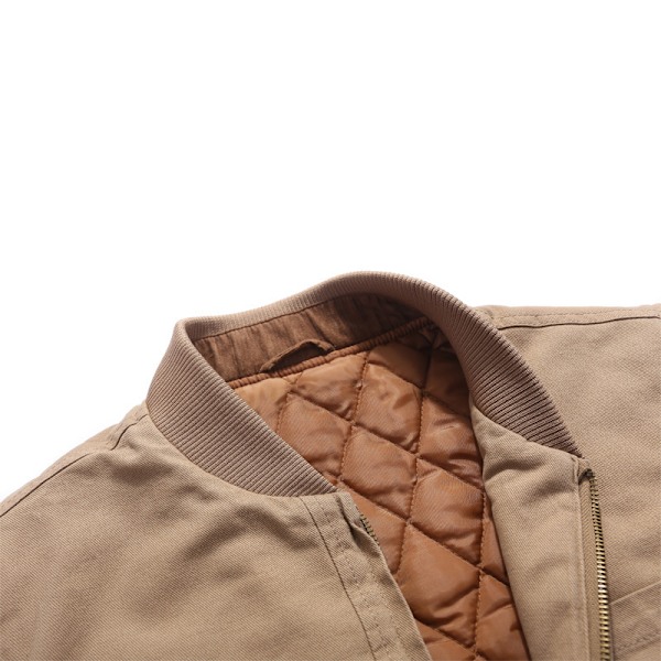 Herrar Full-Zip Canvas Cross Trail Väst Army Green 4XL