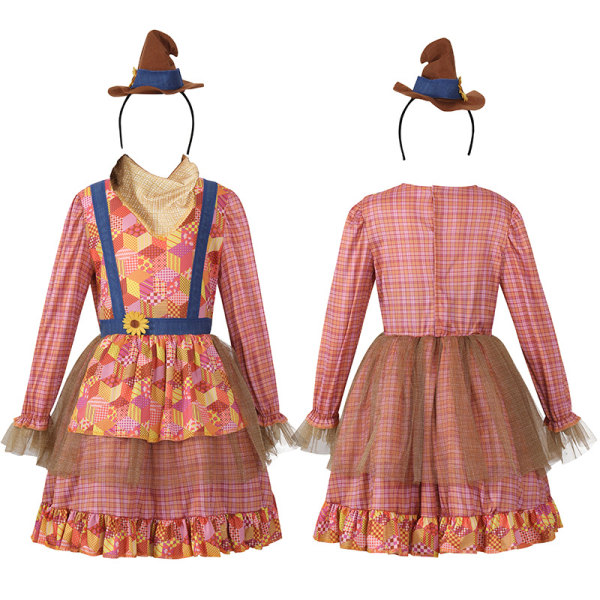 Solrosbarnens Skräckuggdräkt för Halloweenfest Cosplay XS