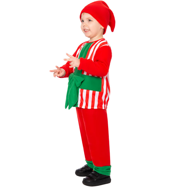 Julgåva Box Kostym för Barn, Julkläder för Pojkar och Flickor, Ärmlös Cosplay S