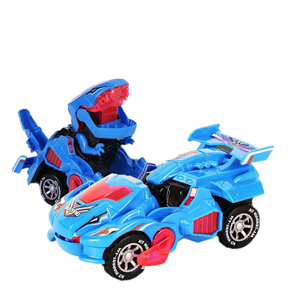 Elektrisk Automatisk Dinosaur Transformerbil blue