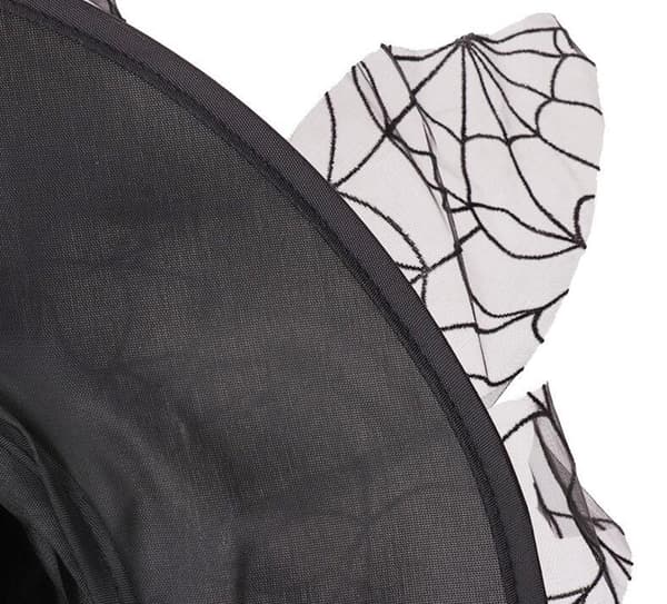 Halloween-hekshatt i netting Black