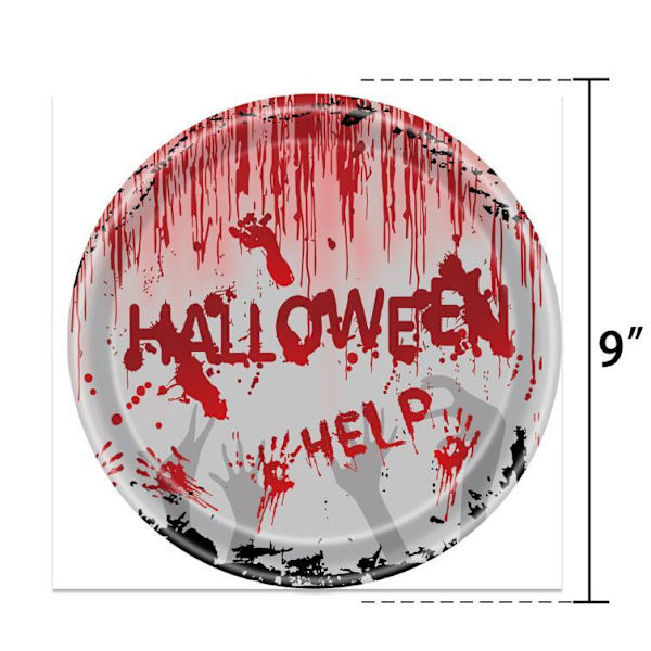 Halloween Scary Bloody Hands Temafest Dekorationer Red
