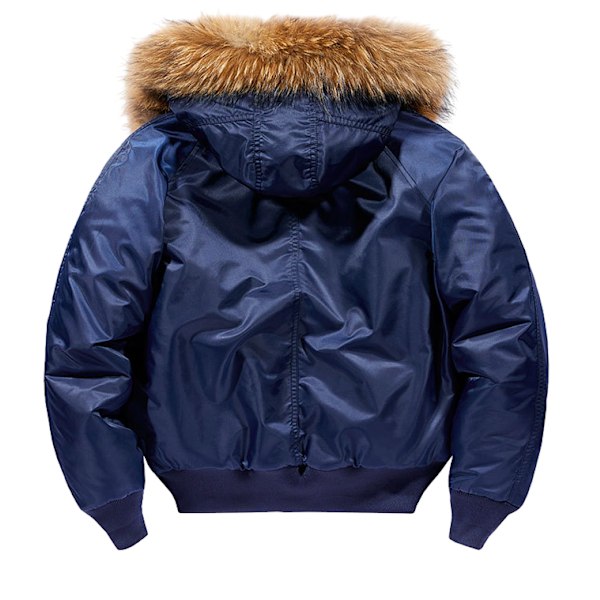Hettejakke for menn, tykk og polstret, høst og vinter Blue 2XL