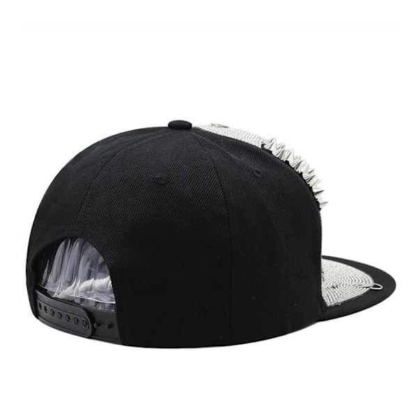 Dubbade Baseball Flat Bill Cap Hat silver