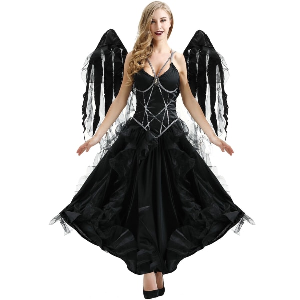 Damens Fallen Angel Fancy Dress Kostym L