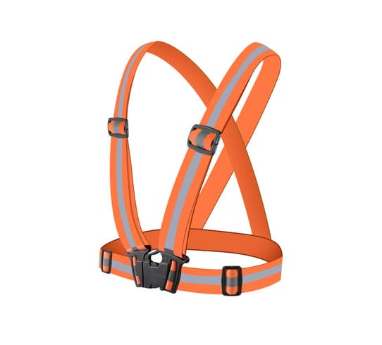 Reflekterande säkerhetsväst med hög synlighet orange