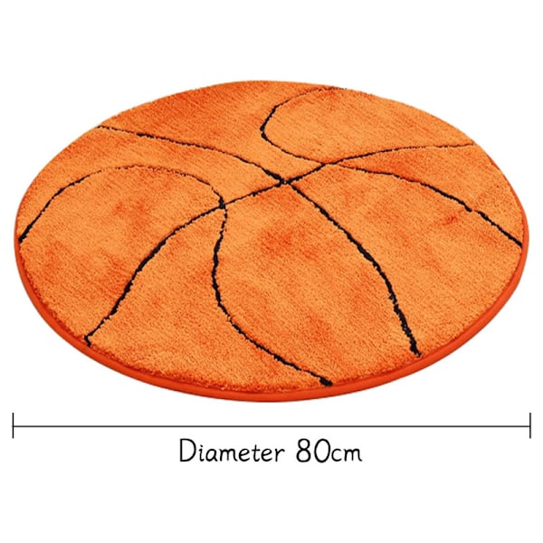Barnmatta Basketboll Rund Matta Matta Golv Stolmatta C1