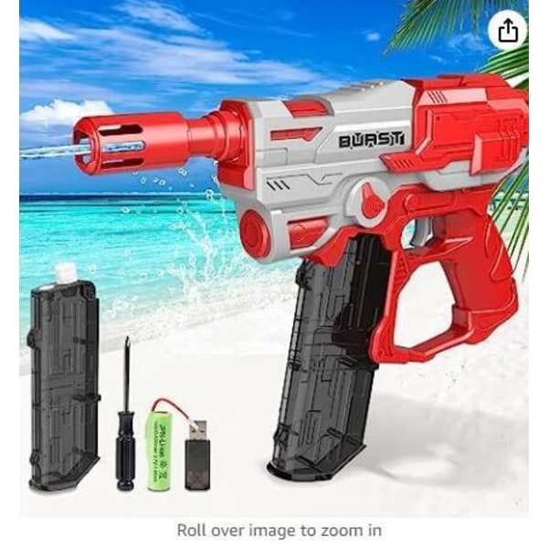 Helautomatisk repeterande leksaksvattenpistol red