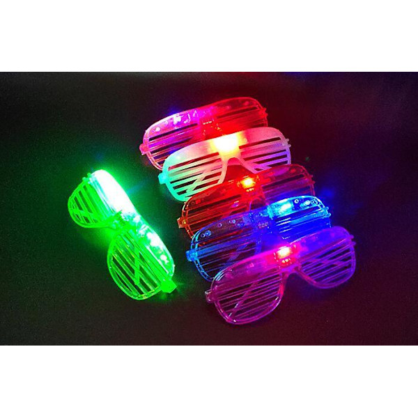 2st LED persienner lyser upp glasögon Red