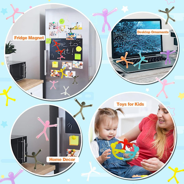 Magnetiska Fidget Leksaker, Magnetiska Män Barnleksaker 10-pack Style 1