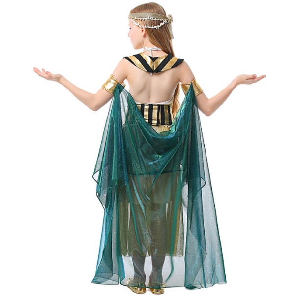 Flickor Gold Queen Set Halloween kostymer L