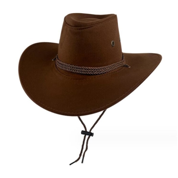 Vintage Cowboyhatt för män och kvinnor Brown