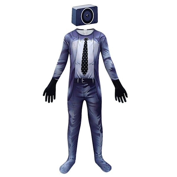 WC-asu Lapsille Kameramies Cosplay TV-mies Haalarit Halloweenille 140cm