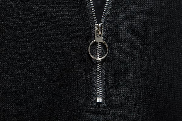Herrar Zip-tröja Slim Crew Black S