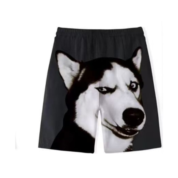 Dame Pyjamashorts Lounge Unisex Bund Puppy Sleepwear Black L