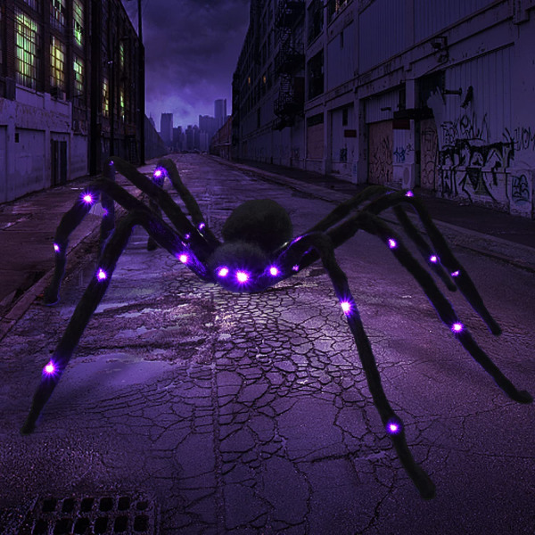 Halloween Spider Dekorationer, 49.2\" Giant Spider