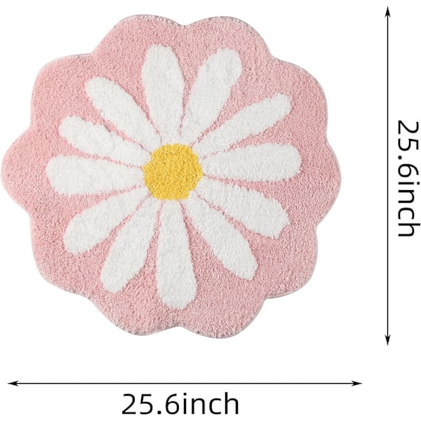 Sød Bademåtte, Blomstertæppe, Vandabsorberende Skridsikker Måtte Grey