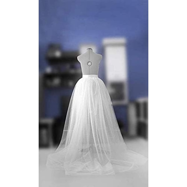 Kvinders Tulle Tutu Lange Skørter Bryllup Maxi Kjole White